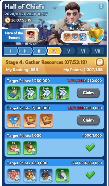 Whiteout Survival 족장의 전당 이벤트 가이드