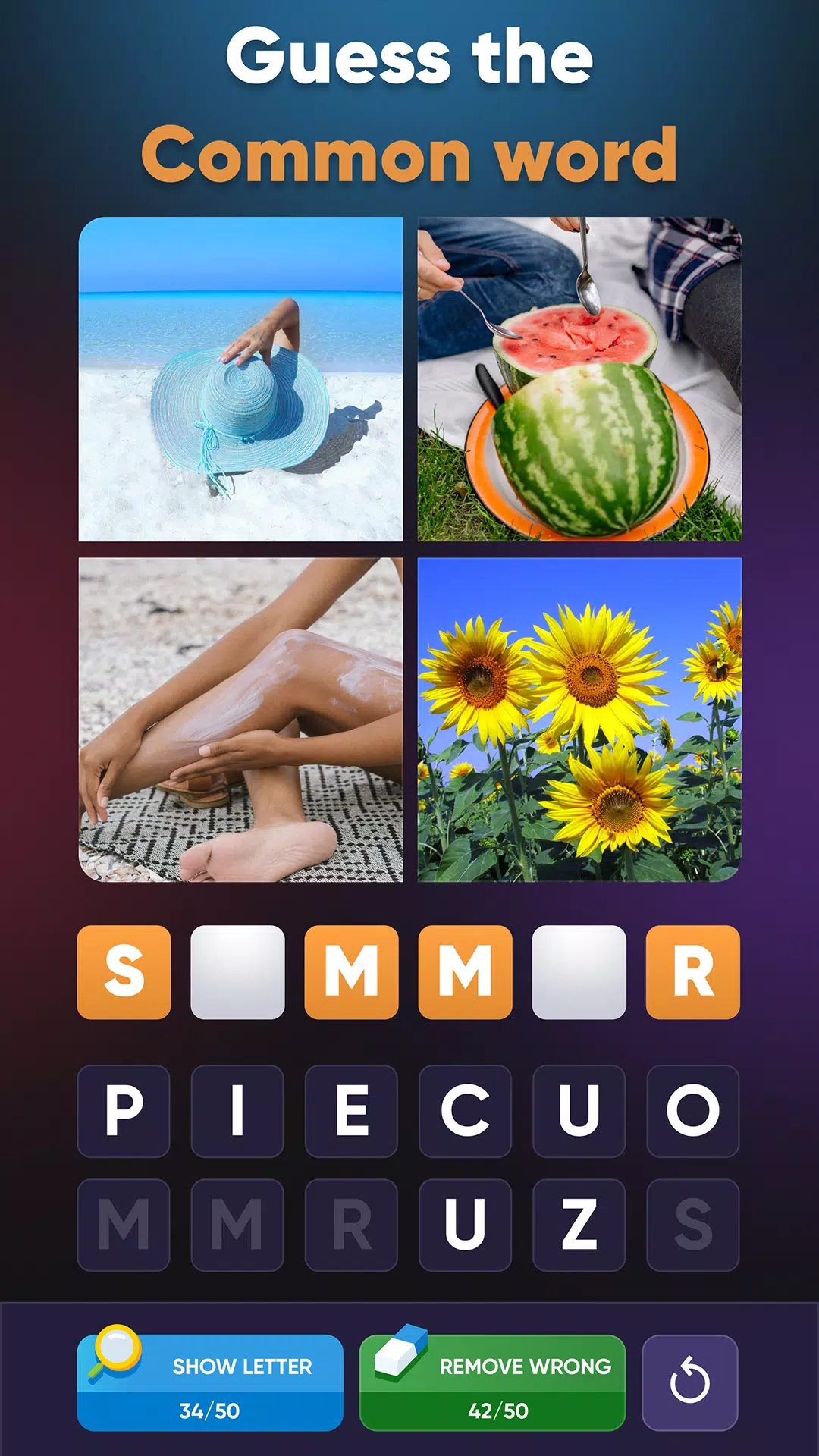 4 Pics Association Word Puzzle 스크린샷 0