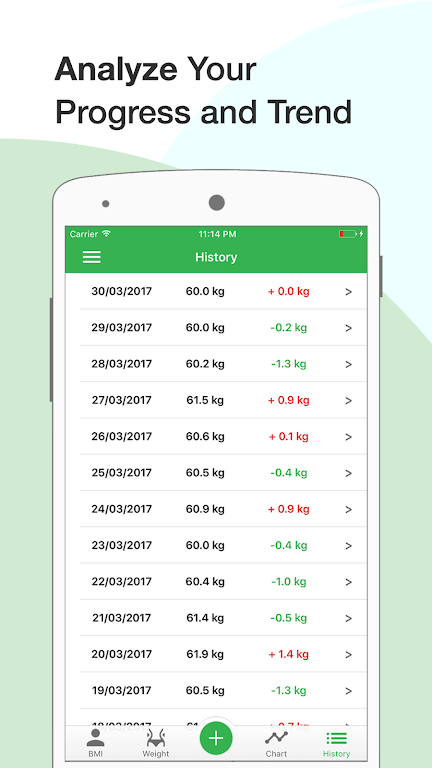 BMI Calculator: Weight Tracker Ekran Görüntüsü 3