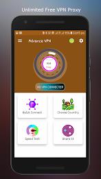 Advance VPN: Fast VPN App 스크린샷 0