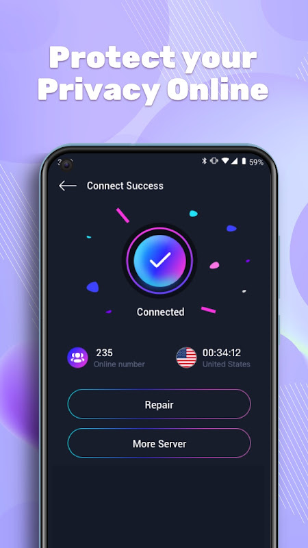 XMaster - Fast & Secure  VPN Tangkapan skrin 1