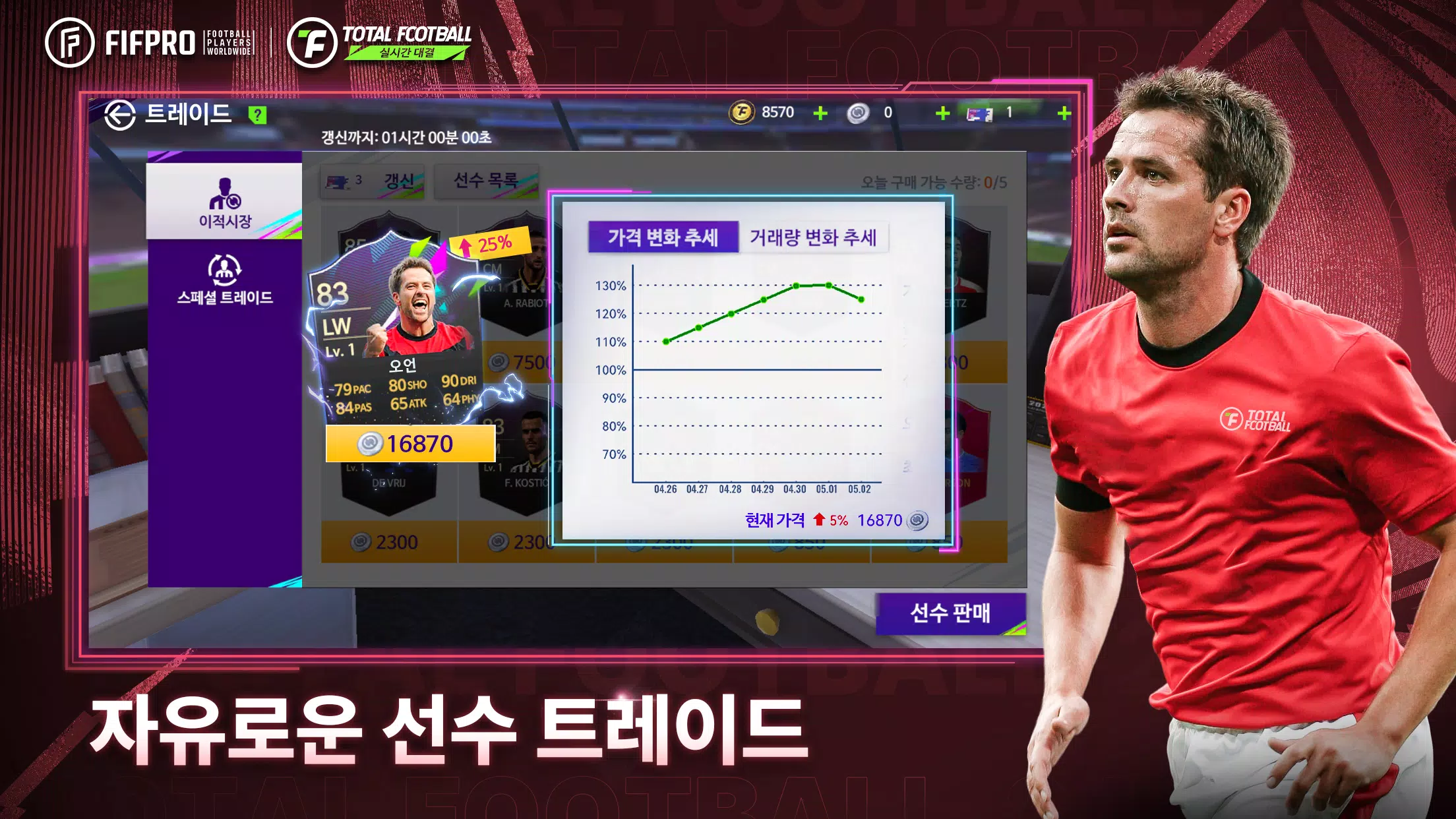 Total Football 24 - 박지성 선수 등장! Captura de pantalla 3