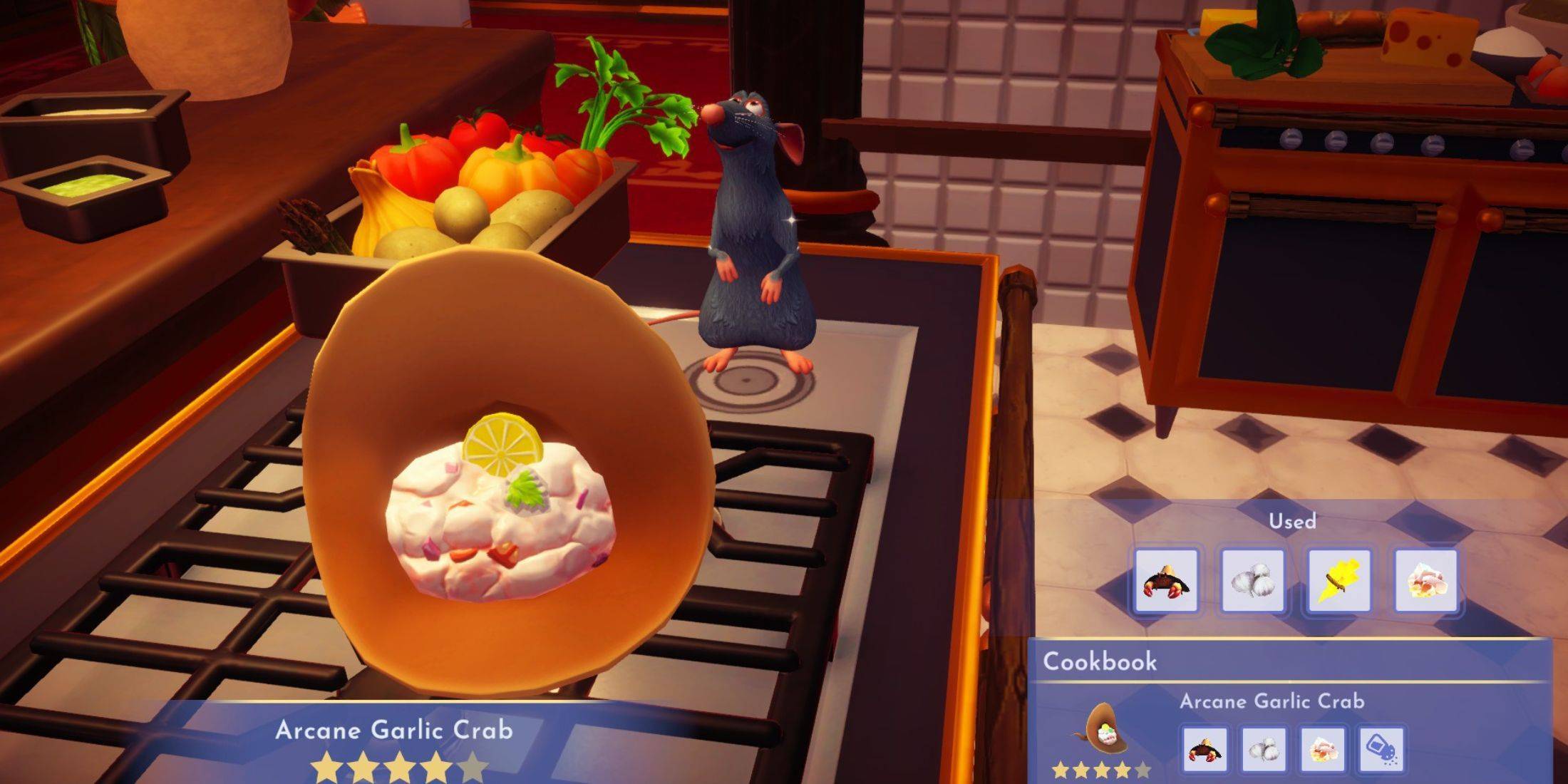 Cách làm cua tỏi arcane ở Thung lũng Disney Dreamlight
