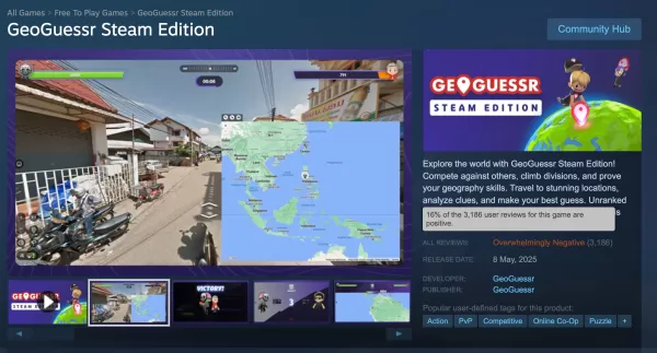 GeoGuessr Faces Backlash With Poor Steam Ratings