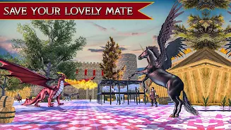 Flying Unicorn Horse Game Captura de tela 2