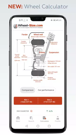 Wheel Size - Fitment database Capture d'écran 0