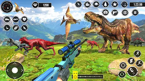 Real Dino Hunting 3D shooting Captura de tela 3