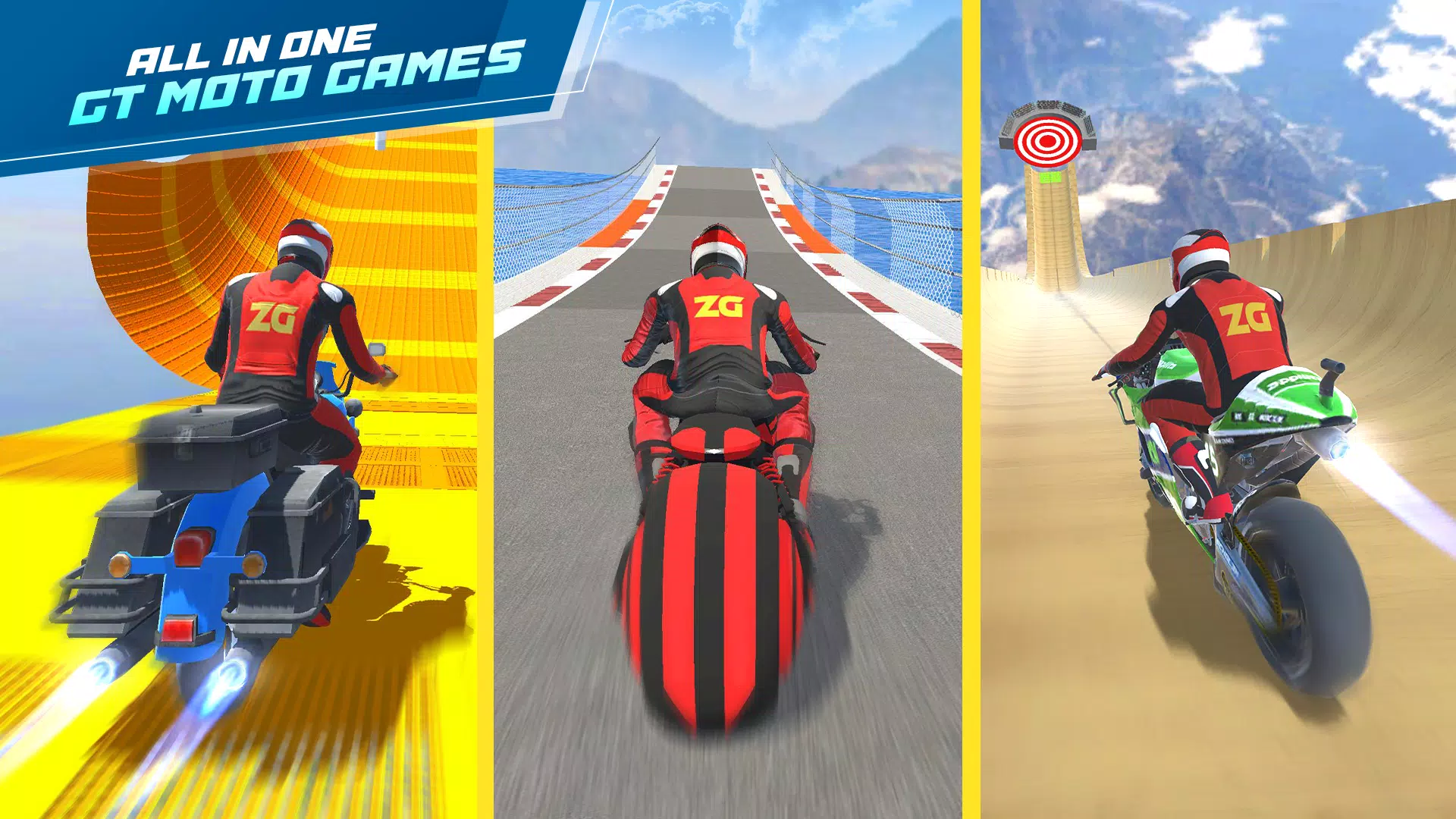 GT Moto Stunt 3D Скриншот 2