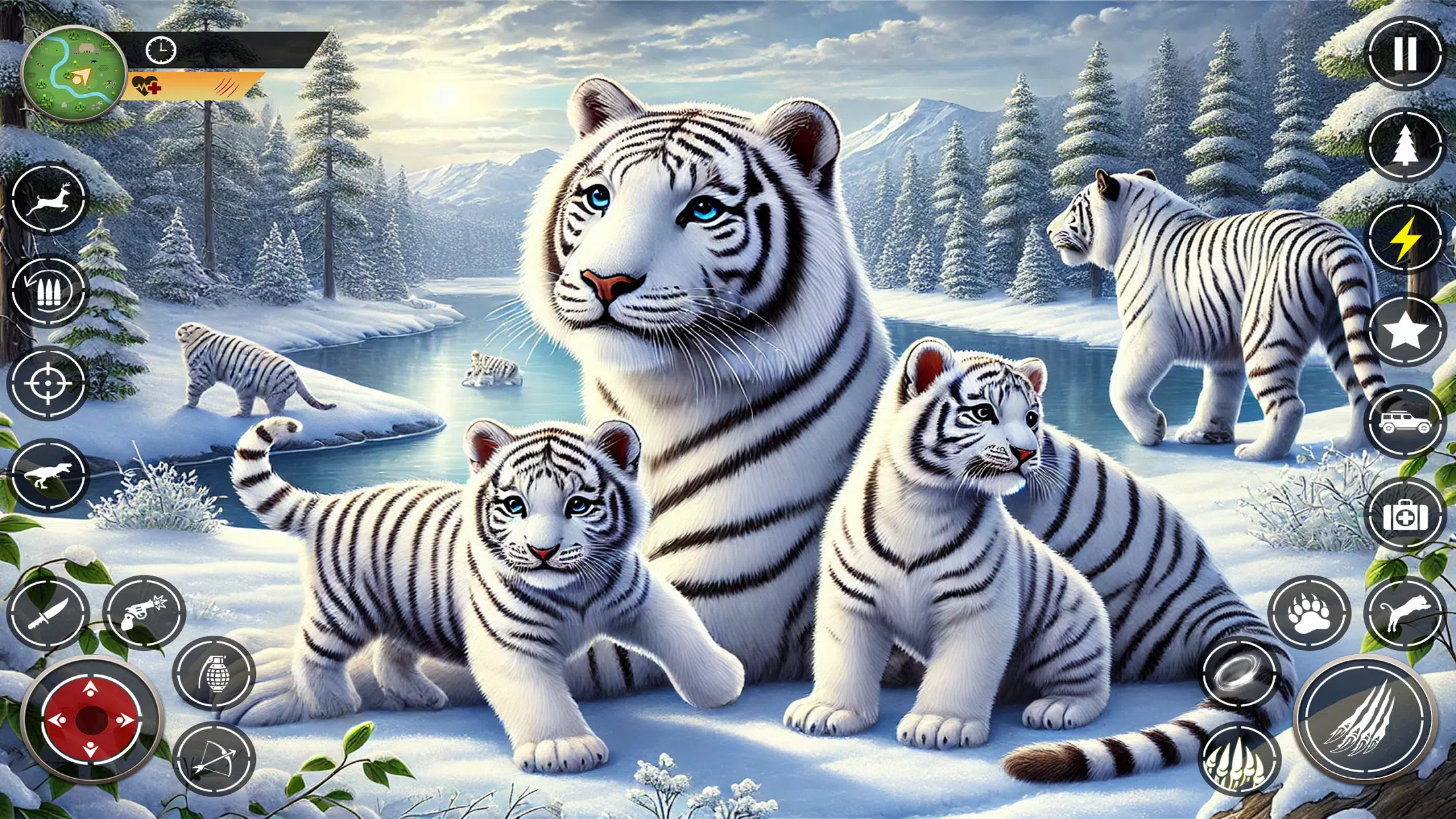 Snow Tiger Family Simulator 3D Captura de pantalla 0