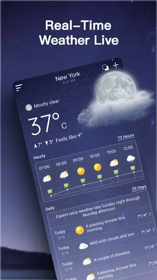 Live Weather Forecast 스크린샷 1