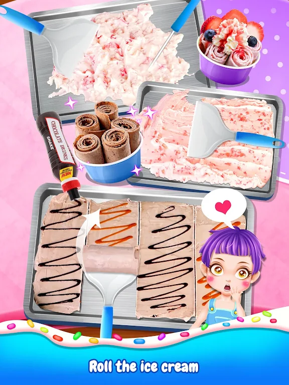 Schermata Frozen Ice Cream Roll Maker 2