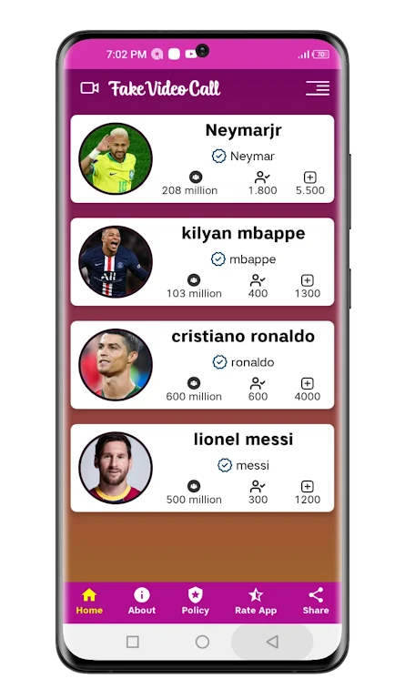 Messi ronaldo neymar calling 스크린샷 3