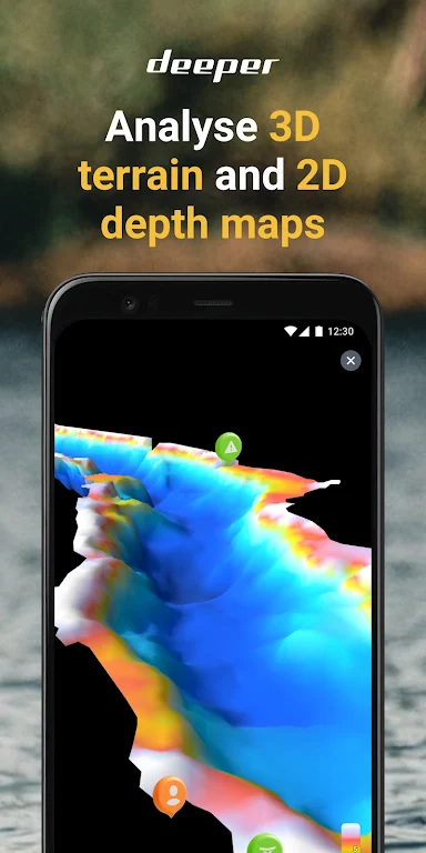 Fish Deeper - Fishing App スクリーンショット 1