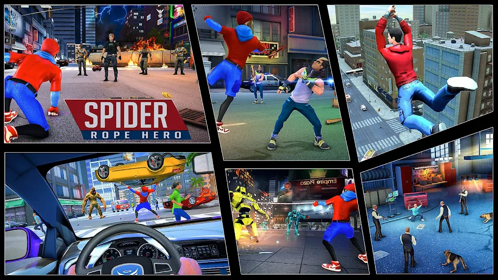 Flying Spider Fight Hero Games Tangkapan skrin 0