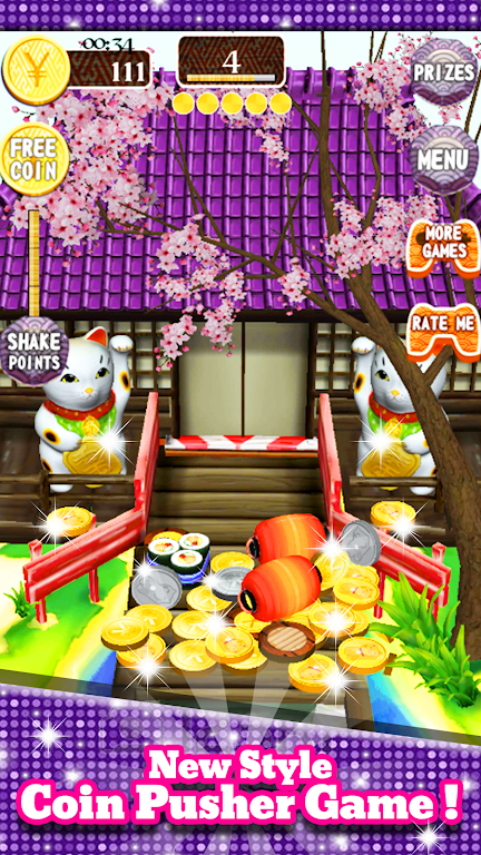 Coin Japan Pusher Fever Mania Capture d'écran 0