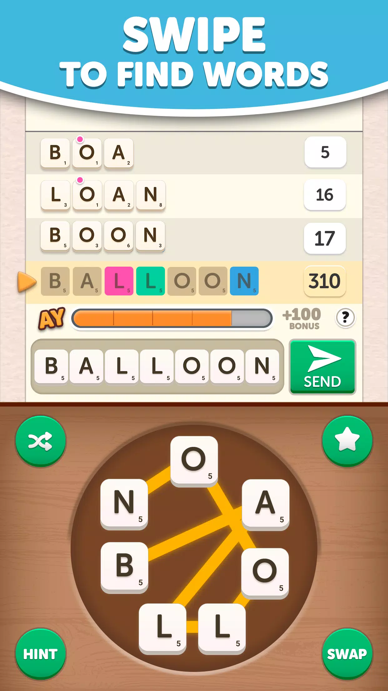 Anagram Yatzy Capture d'écran 3