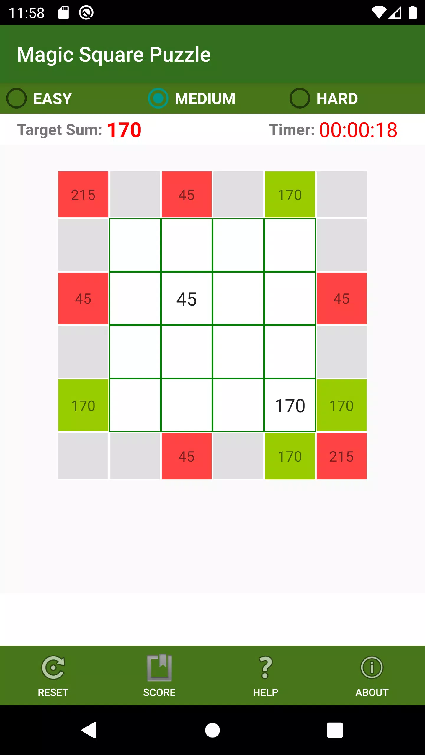 Magic Square Puzzle ภาพหน้าจอ 3