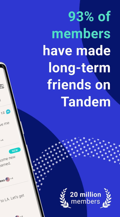 言語交換アプリTandem: 外国人の友達と言語を学び練習 スクリーンショット 1