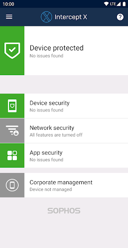 Sophos Intercept X for Mobile Captura de pantalla 0