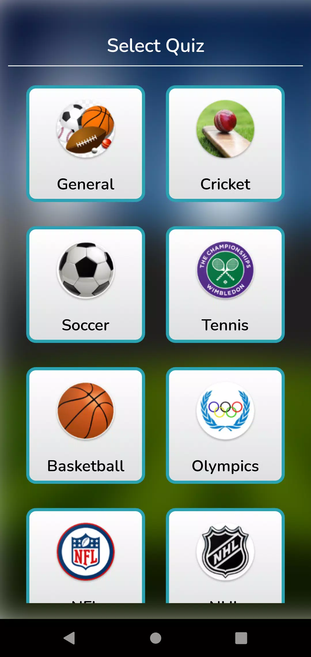World Sports Quiz スクリーンショット 1