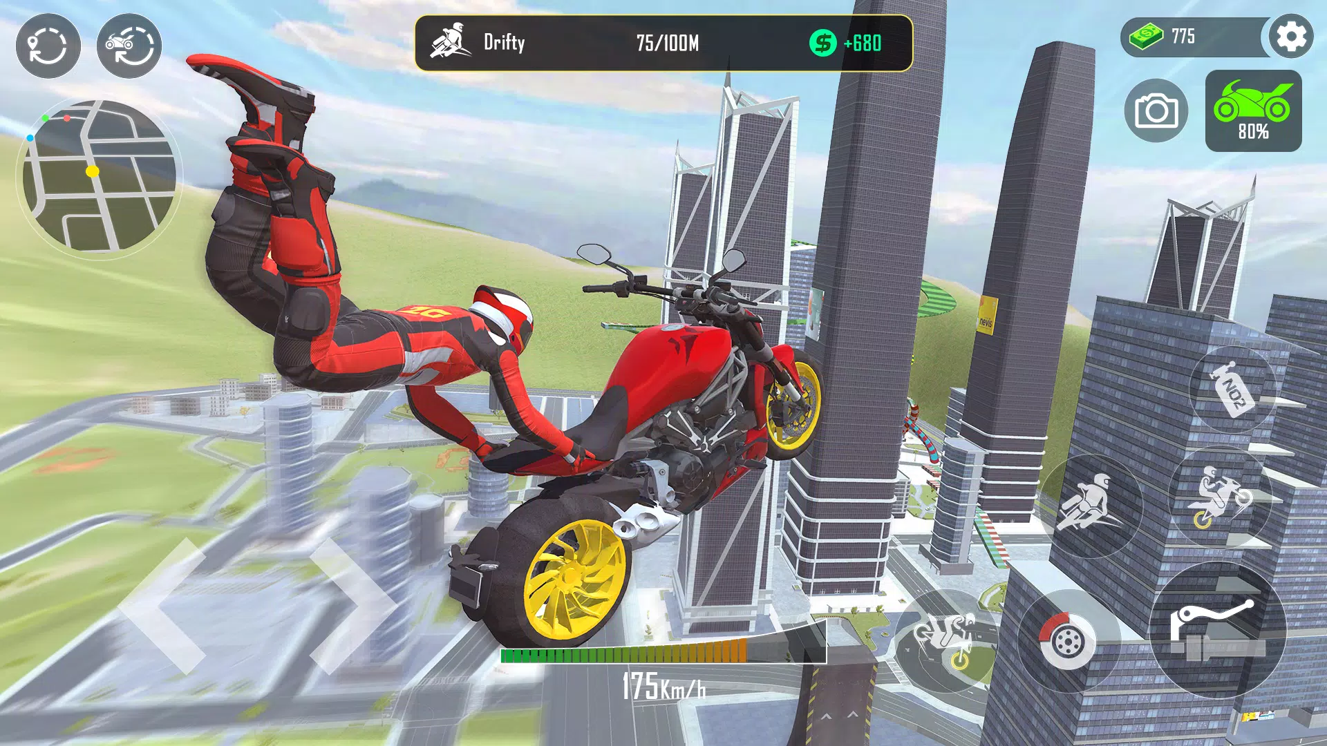 GT Moto Stunt 3D Скриншот 0