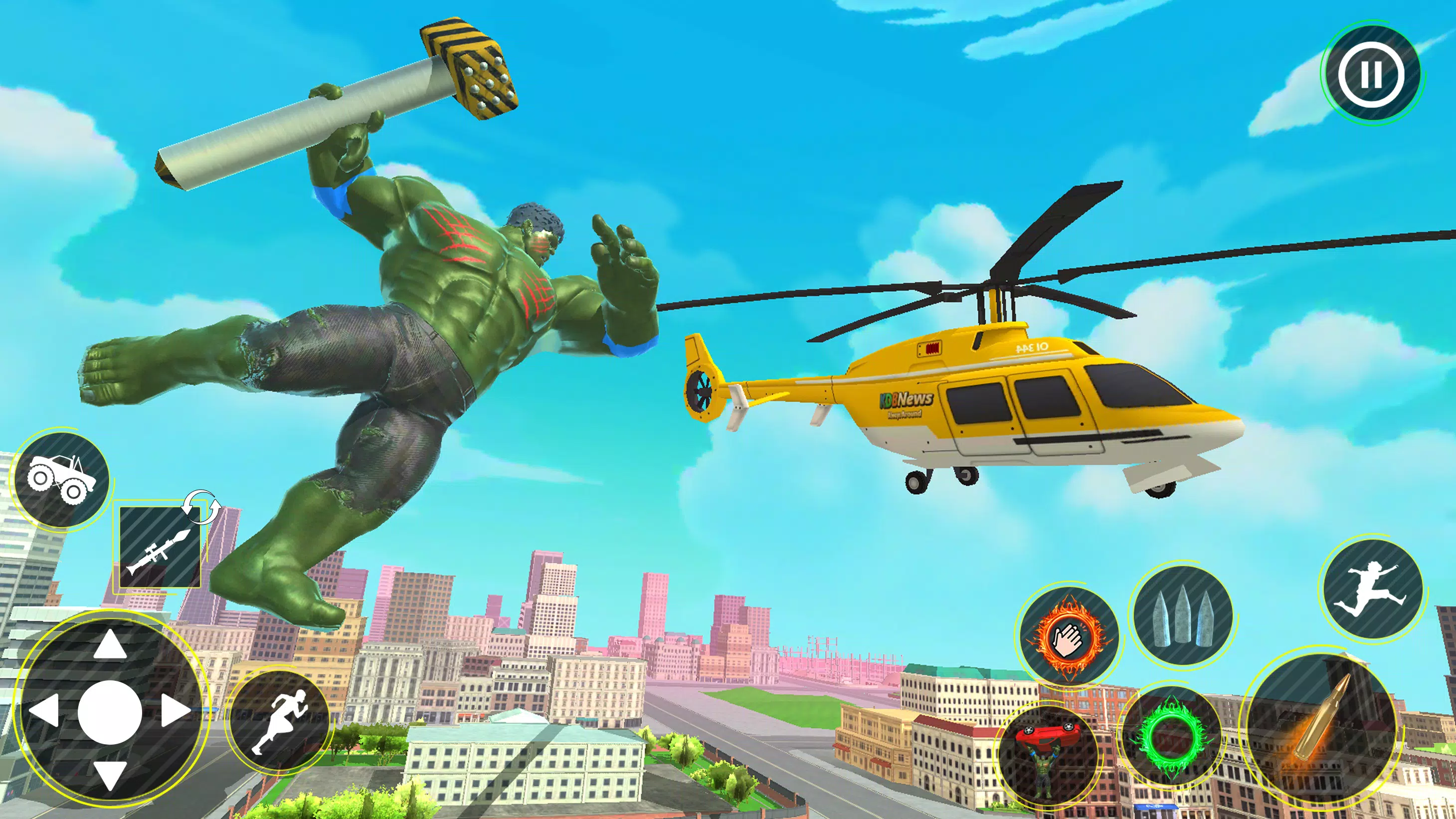 Incredible Monster Hero 3D War Captura de pantalla 1
