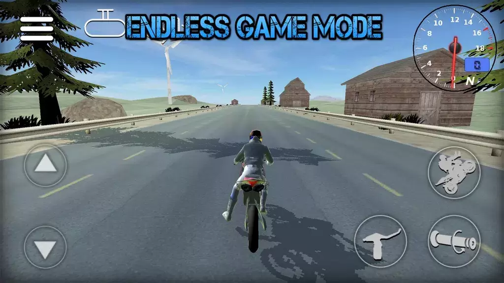 Wheelie Bike 3D game स्क्रीनशॉट 2