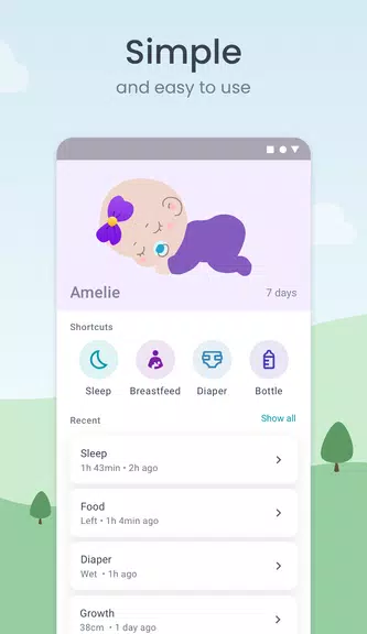 Baby Tracker: Sleep & Feeding Captura de pantalla 1