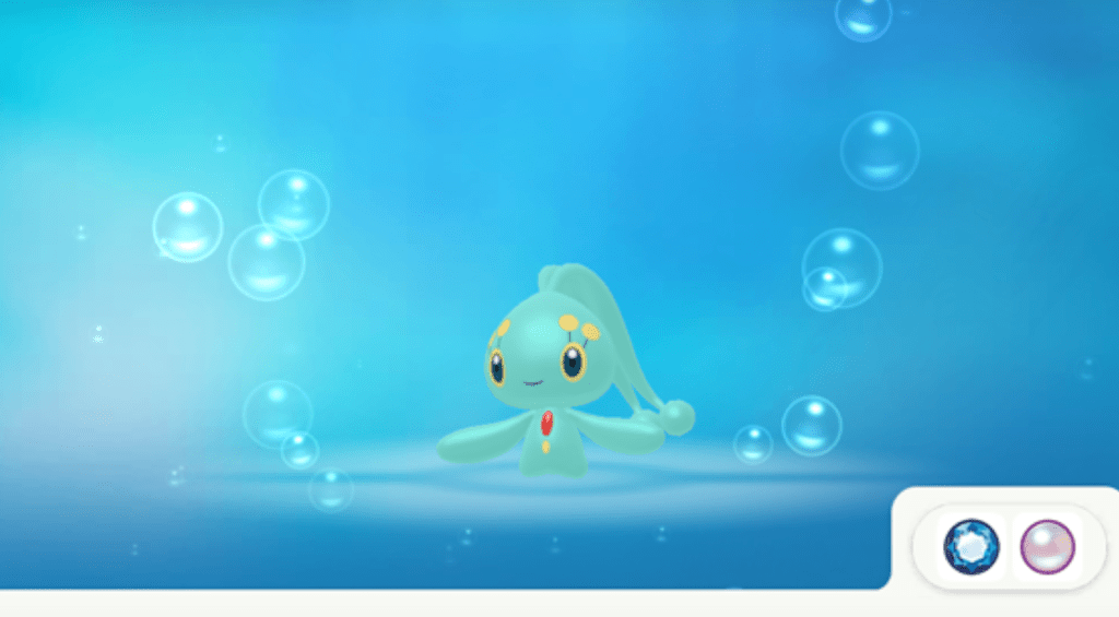Shiny Manaphy in Pokemon Home