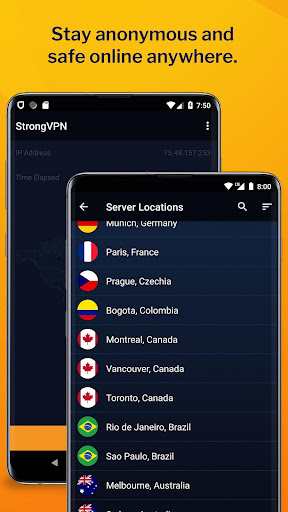 StrongVPN - Fast, Private VPN ဖန်သားပြင်ဓာတ်ပုံ 1