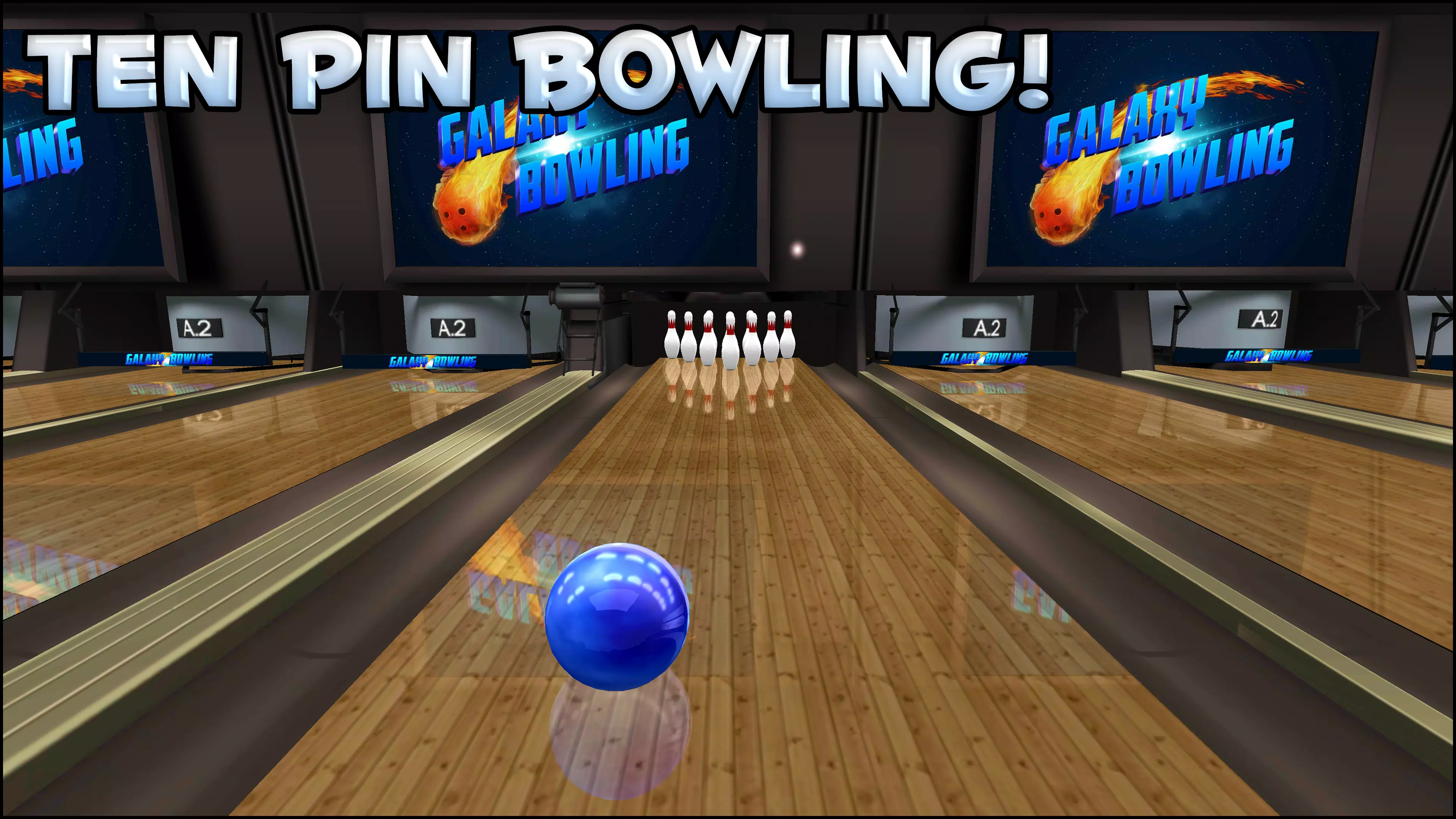 Galaxy Bowling 3D應用截圖第2張
