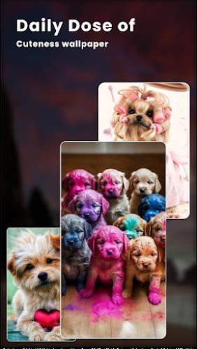 Puppy Love: Cute Dog Wallpaper ဖန်သားပြင်ဓာတ်ပုံ 3