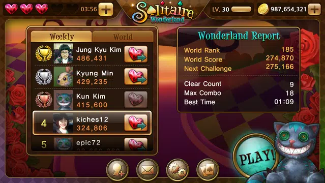 Solitaire Wonderland Tangkapan skrin 1