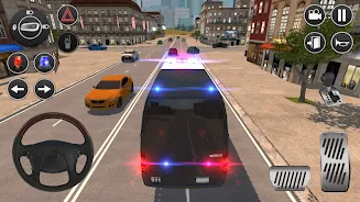 American Police Van Driving Screenshot 0