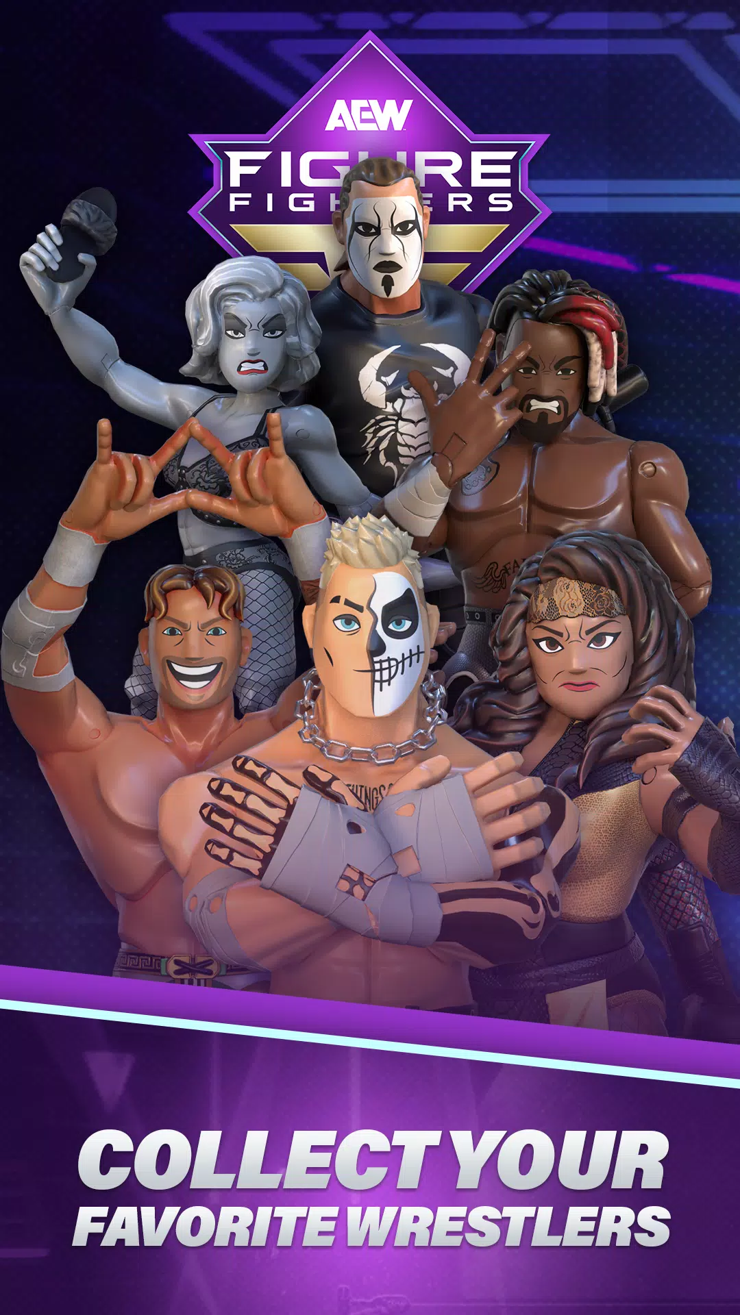 AEW: Figure Fighters Wrestling Captura de tela 0