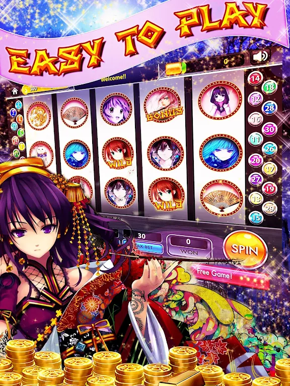 Anime Slots – Tokyo Pokies应用截图第0张