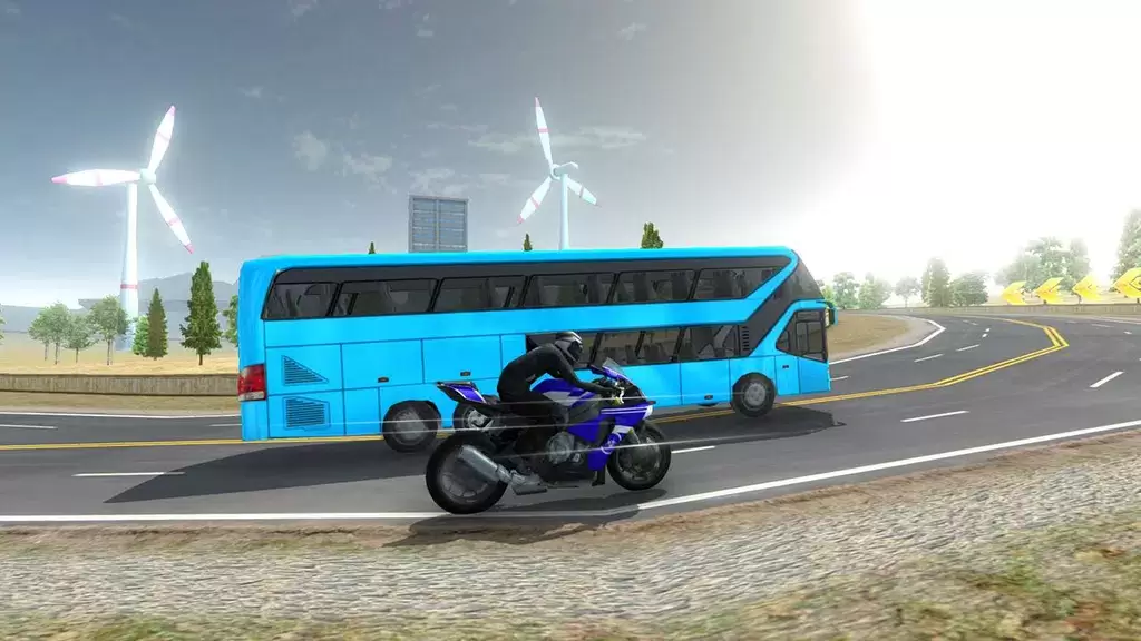 Bike VS Bus Racing Games Captura de pantalla 3