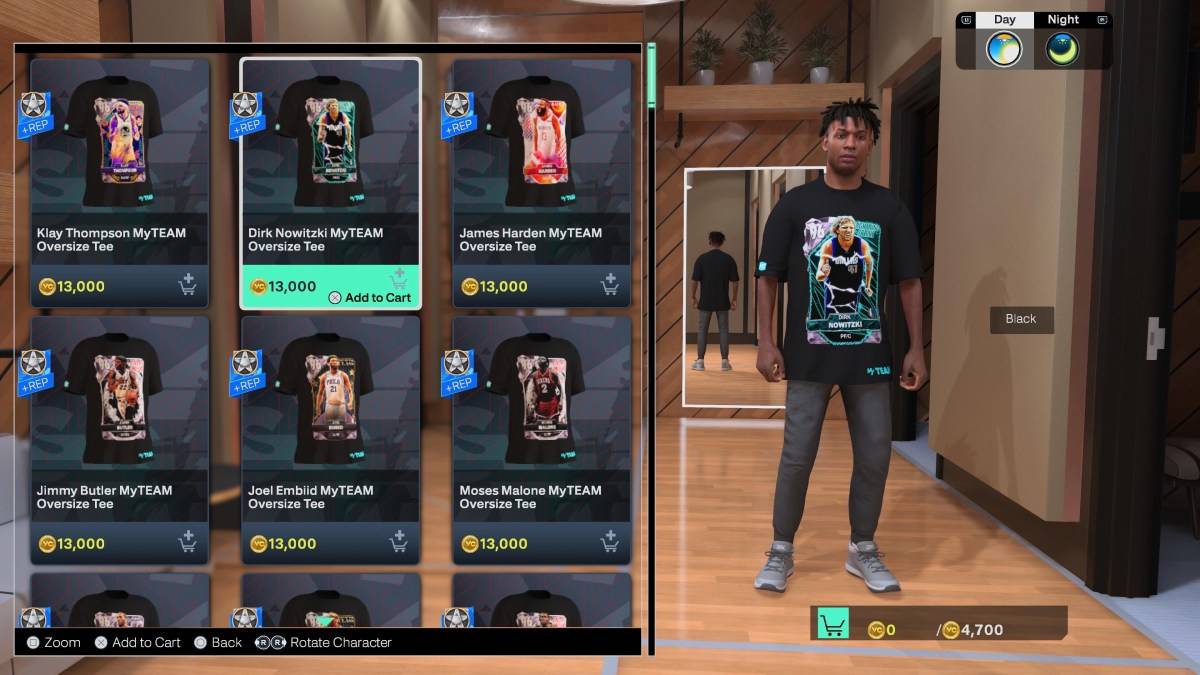 NBA 2K25 中的“穿戴与赚取周三”服装。