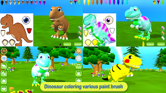 Dinosaur Coloring 3D - AR Cam ภาพหน้าจอ 0