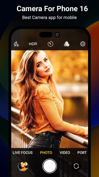 Camera iPhone 16 - OS18 Camera স্ক্রিনশট 1