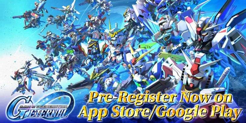 Sd gundam g generazione eterna apre la pre-registrazione in modo da poter raccogliere tute mobili da 70 titoli gundam