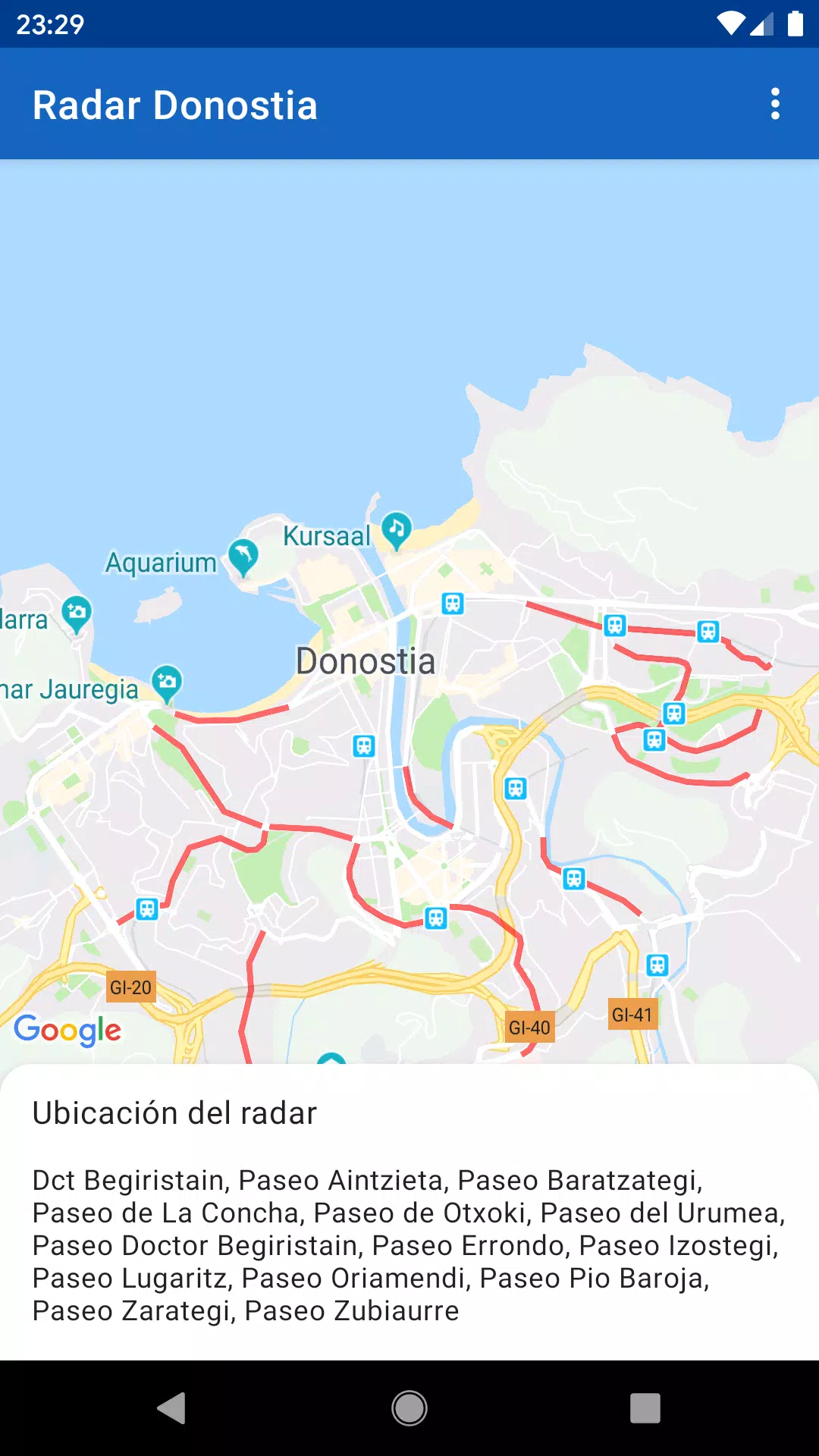 Radar Donostia应用截图第0张