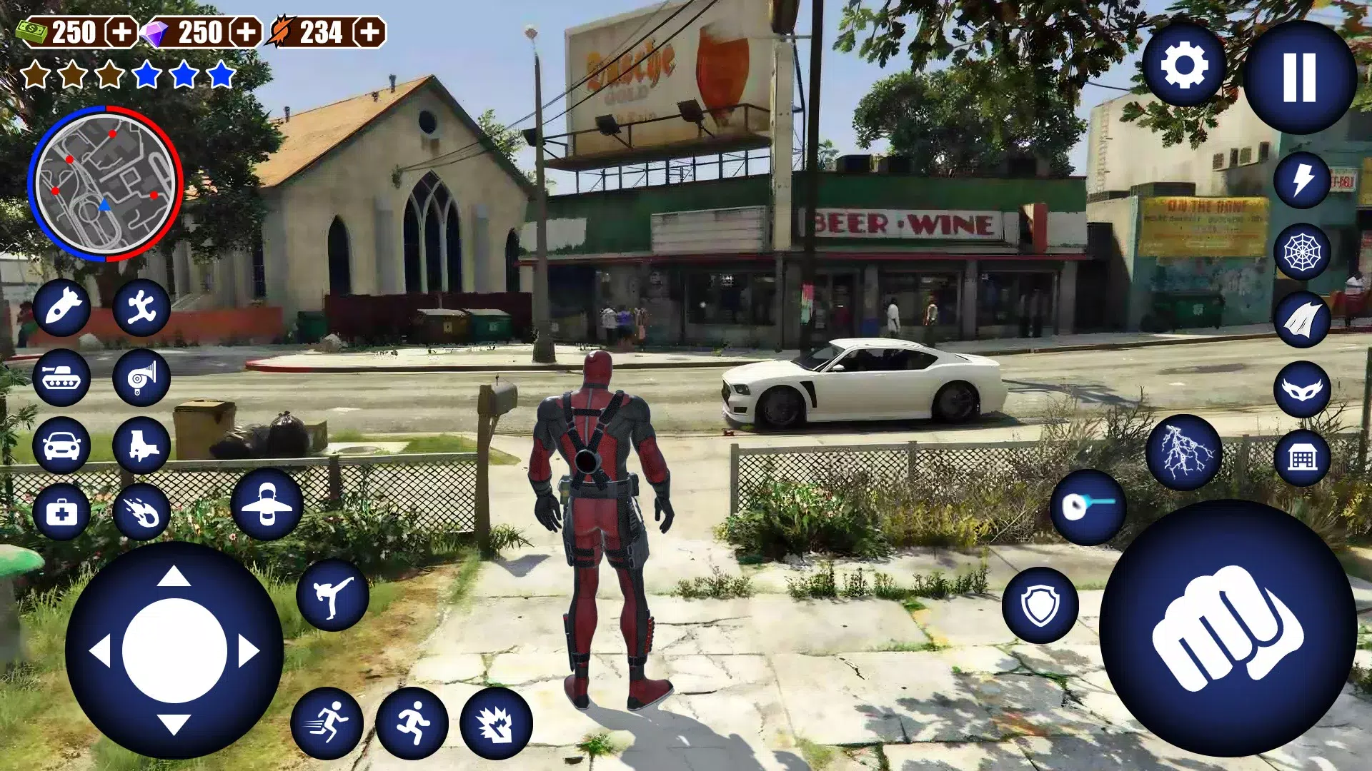 HOMEM-ARANHA AZUL 3D Captura de tela 1