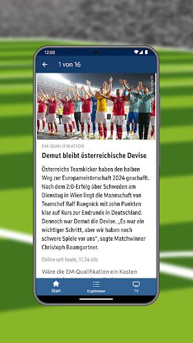 ORF Fußball Captura de tela 2