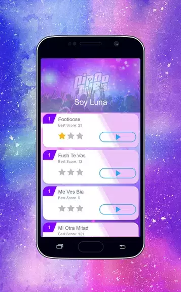 Piano Tiles - Soy Luna Girls Game 스크린샷 1