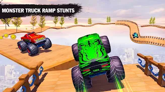 Monster Car Stunts Game 2023 Captura de pantalla 2