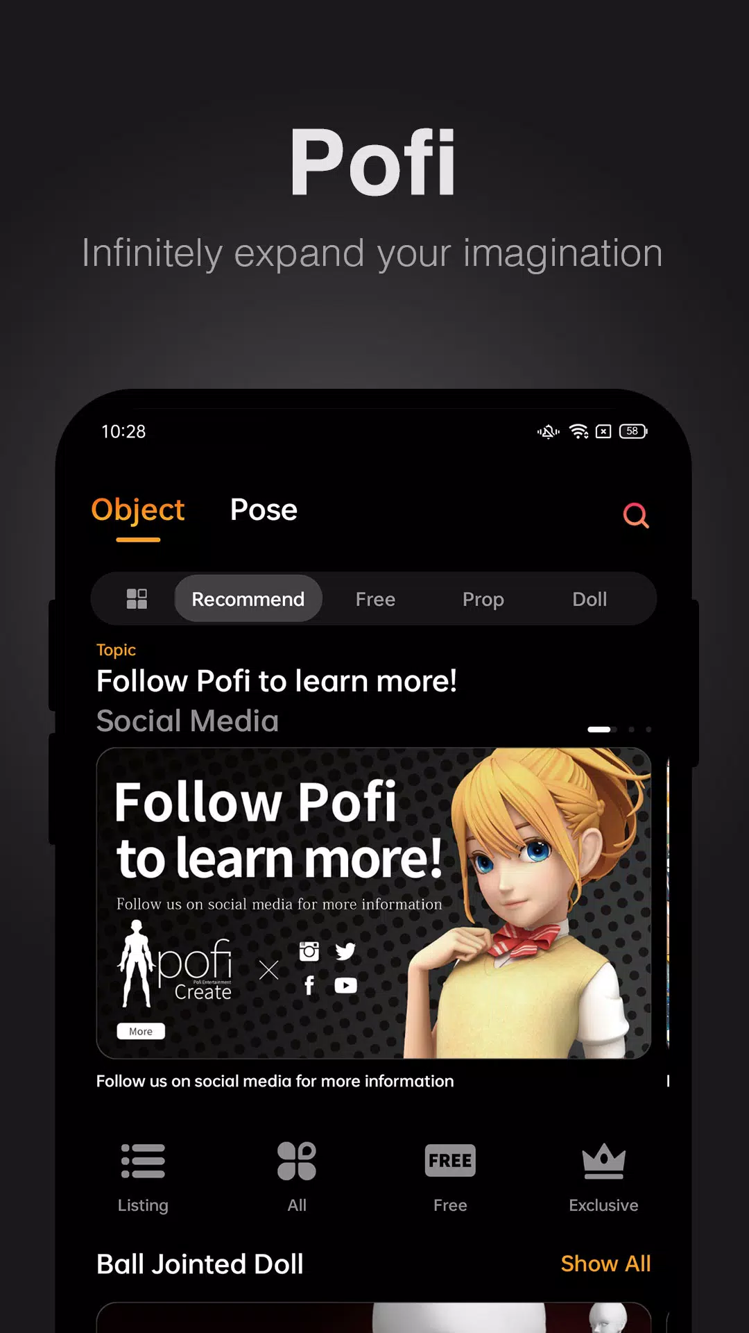 Pofi Create Captura de pantalla 0