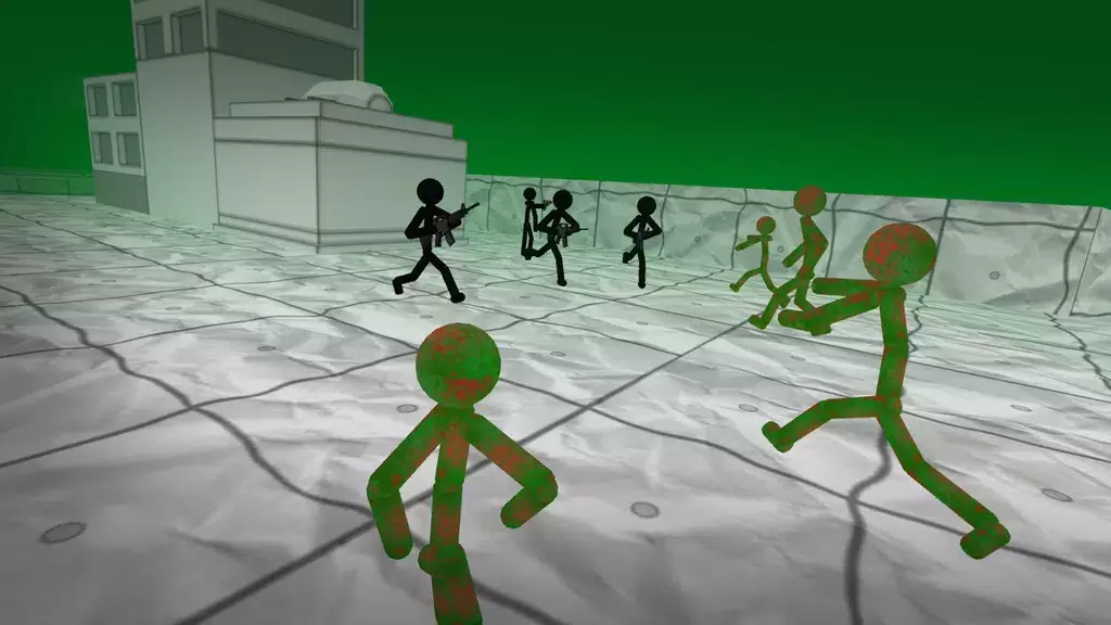 Stickman Zombie 3D Скриншот 1