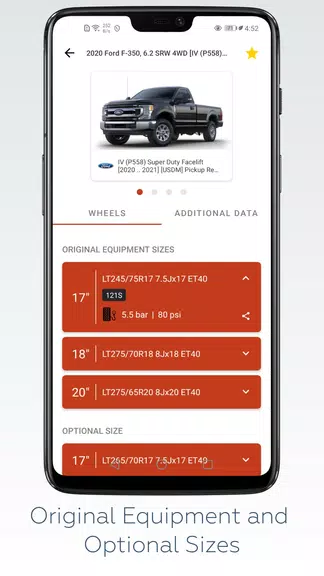 Wheel Size - Fitment database Capture d'écran 1
