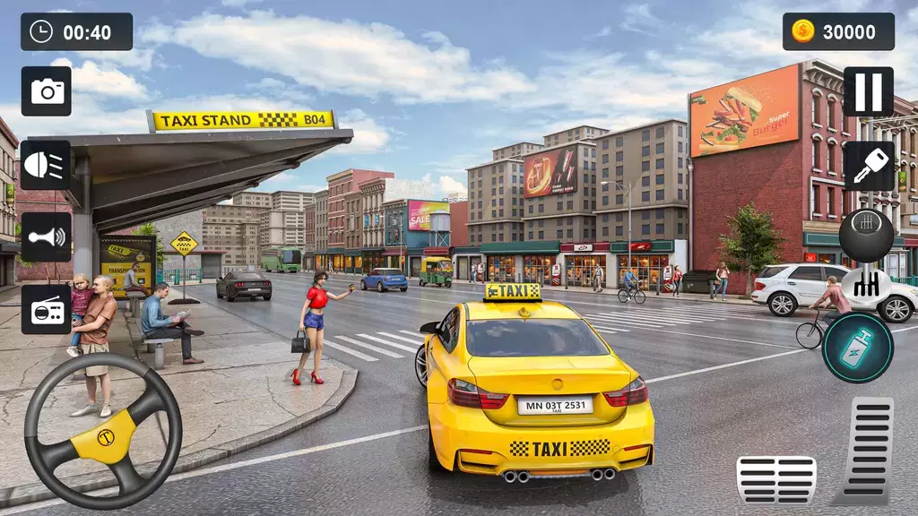 Taxi Simulator 3D - Taxi Games ภาพหน้าจอ 2